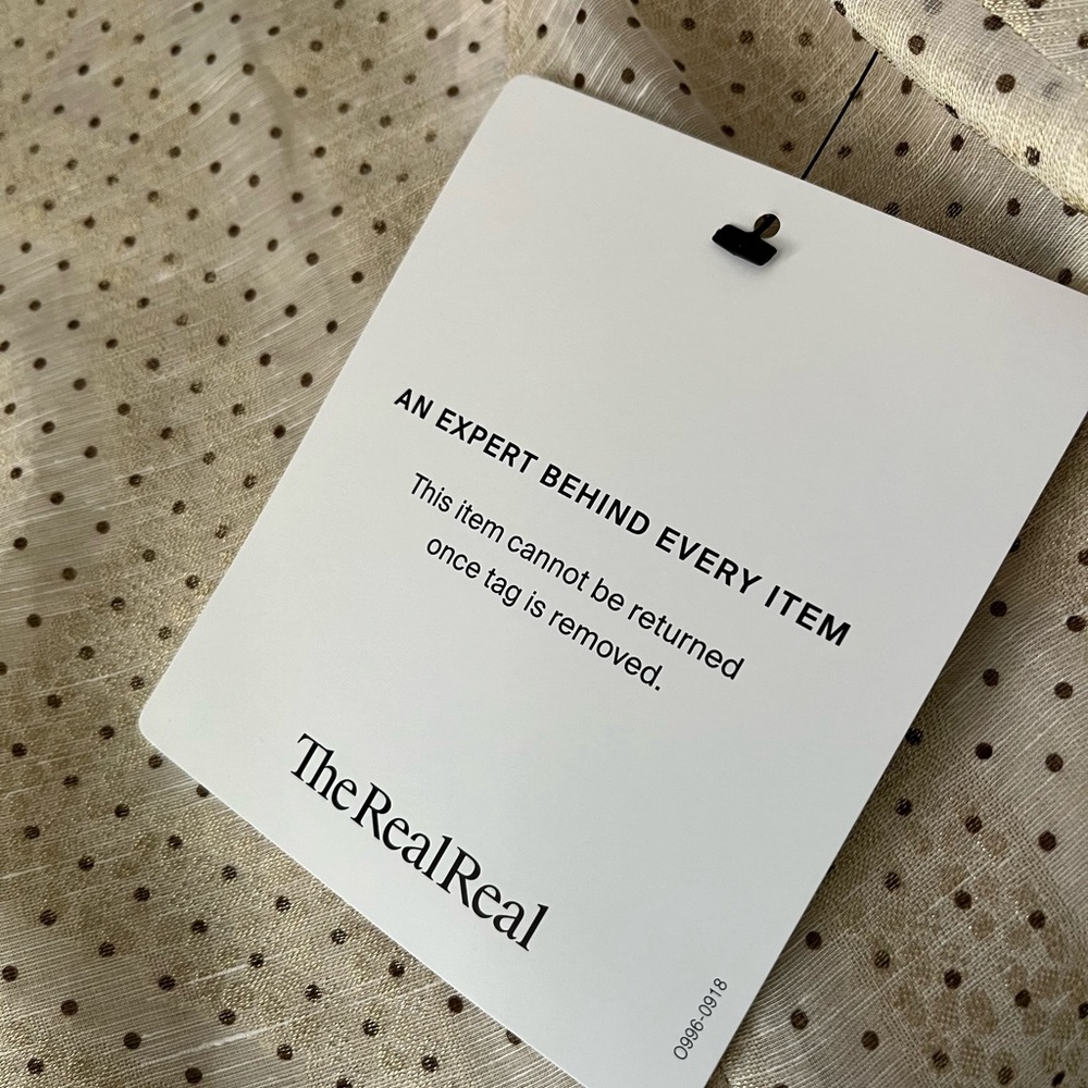 NWT YVES SAINT LAURENT rare gold dot silk blend ruched sleeve cropped blouse new - Picture 10 of 12